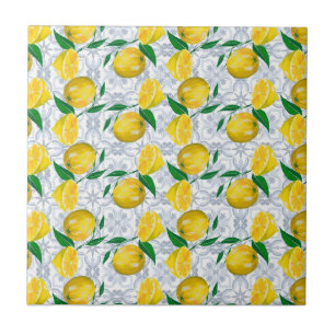 Blauer Lemon Fliese