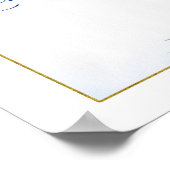 Blauer Lemon Hauptpresse Lemonade Poster (Ecke)