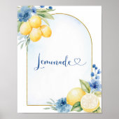 Blauer Lemon Hauptpresse Lemonade Poster (Vorne)