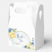 Blauer Lemon Main Squeeze Brautparty Geschenkschachtel (Geöffnet)