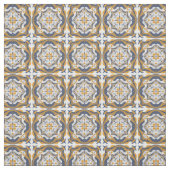 Blauer Lemon Stoff (Muster)