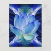 Blauer Lendenlilie Postkarte (Vorderseite)