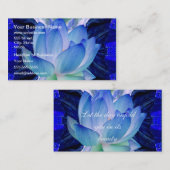 Blauer Lendenlilie Visitenkarte (Vorne/Hinten)
