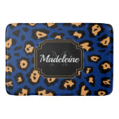 Blauer Leopard Badematte (Vorderseite)
