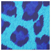Blauer Leopard Druckmuster Stoff (Muster)