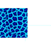 Blauer Leopard Druckmuster Stoff (Kachel)