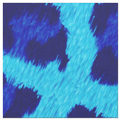 Blauer Leopard Druckmuster Stoff (Nahaufnahme)