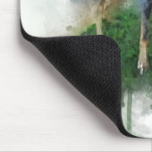 Blauer Leopard Katahoula in Watercolor Mousepad (Ecke)