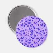 Blauer Leopard Magnet (Vorderseite/Rückseite)