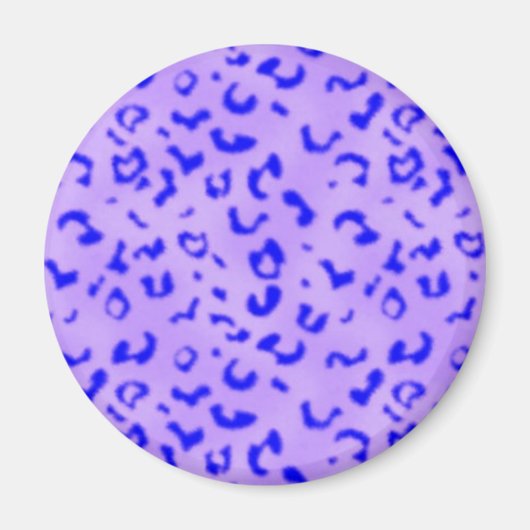 Blauer Leopard Magnet (Vorne)