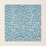 Blauer Leopard Muster Animal Print Chiffon Scarf Schal<br><div class="desc">Trendy Blue Leopard Muster Print Chiffon Scarf. Teil einer Sammlung.</div>