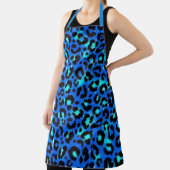Blauer Leopard-Tierdruck-Küchenschürze Schürze (InSitu)