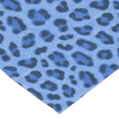 Blauer Leopard Tierdruckmuster Kurzer Tischläufer (Ecke)