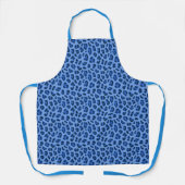 Blauer Leopard Tierdruckmuster Schürze (Vorderseite)