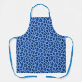Blauer Leopard Tierdruckmuster Schürze (Vorderseite)