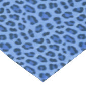 Blauer Leopard Tierdruckmuster Tischdecke (Schrägansicht)