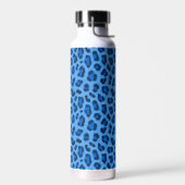 Blauer Leopard Tierdruckmuster Trinkflasche (Links)