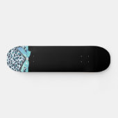 Blauer Leopardenbogen Skateboard (Horizontal)