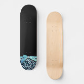 Blauer Leopardenbogen Skateboard (Vorderseite)