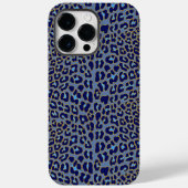 Blauer Leopardendruck Case-Mate iPhone Hülle (Rückseite)