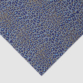 Blauer Leopardendruck Seidenpapier (Ausschnitt)