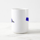 Blauer Leuchtmarker Kaffeetasse (Mittel)