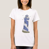 blauer Leuchtturm T-Shirt (Vorderseite)