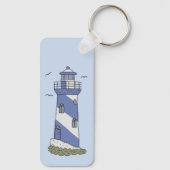 blauer Leuchturm Schlüsselanhänger (Rückseite)