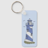 blauer Leuchturm Schlüsselanhänger (Vorderseite)