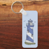 blauer Leuchturm Schlüsselanhänger (Vorderseite)