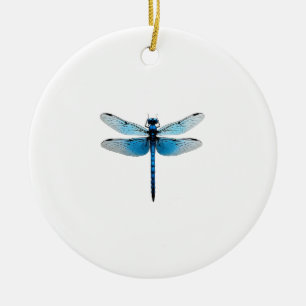 Blauer Libelle - Insekten-Wildlife-Tierliebhaber E Keramik Ornament