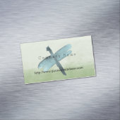 Blauer Libelle Magnetische Visitenkarte (Beispiel)