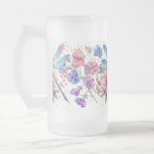 Blauer Libelle Mattglas Bierglas (Links)