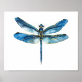 Blauer Libelle  Poster (Vorne)