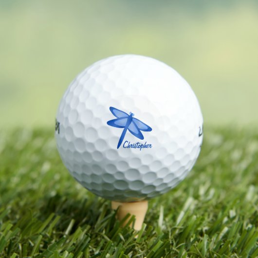 Blauer Libellen-Design Golfball (Insitu T-Shirt)