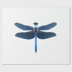 Blauer Libellen - Insekten-Wildlife-Tierliebhaber  Geschenkpapier