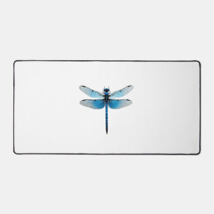 Blauer Libellen - Insekten-Wildlife-Tierliebhaber Schreibtischunterlage
