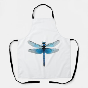Blauer Libellen - Insekten-Wildtier-Tierliebhaber Schürze