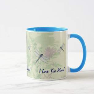 Blauer Libellen-Muttertags-Mug Tasse