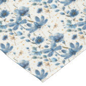 Blauer Libellen- und Blumen-Tischdecke Tischdecke (Schrägansicht)