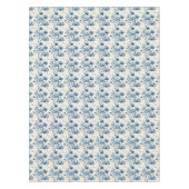 Blauer Libellen- und Blumen-Tischdecke Tischdecke (Vorderseite)