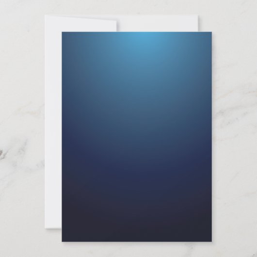 Blauer Lichter zum Geburtstag Einladung (Rückseite)