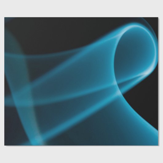 Blauer Lichtstrahl Geschenkpapier (Flach)