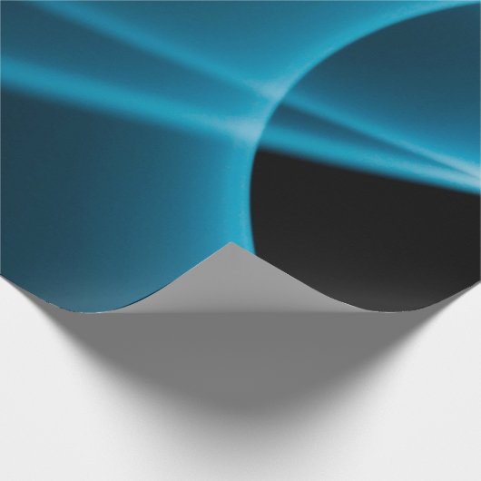 Blauer Lichtstrahl Geschenkpapier (Ecke)