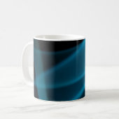 Blauer Lichtstrahl Kaffeetasse (Vorderseite Links)