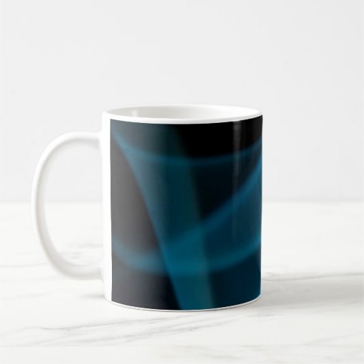 Blauer Lichtstrahl Kaffeetasse (Links)