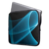 Blauer Lichtstrahl Laptopschutzhülle (Vorderseite Links)
