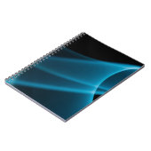 Blauer Lichtstrahl Notizblock (Linke Seite)