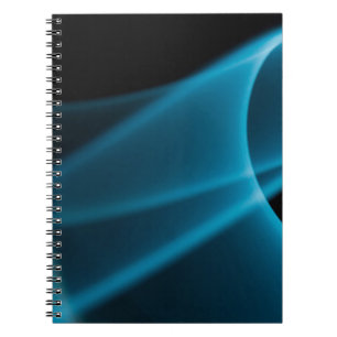 Blauer Lichtstrahl Notizblock