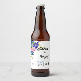 Blauer Liebhaber Bierflaschenetikett